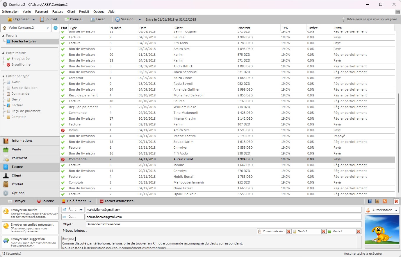 Comture.MSO Invoices