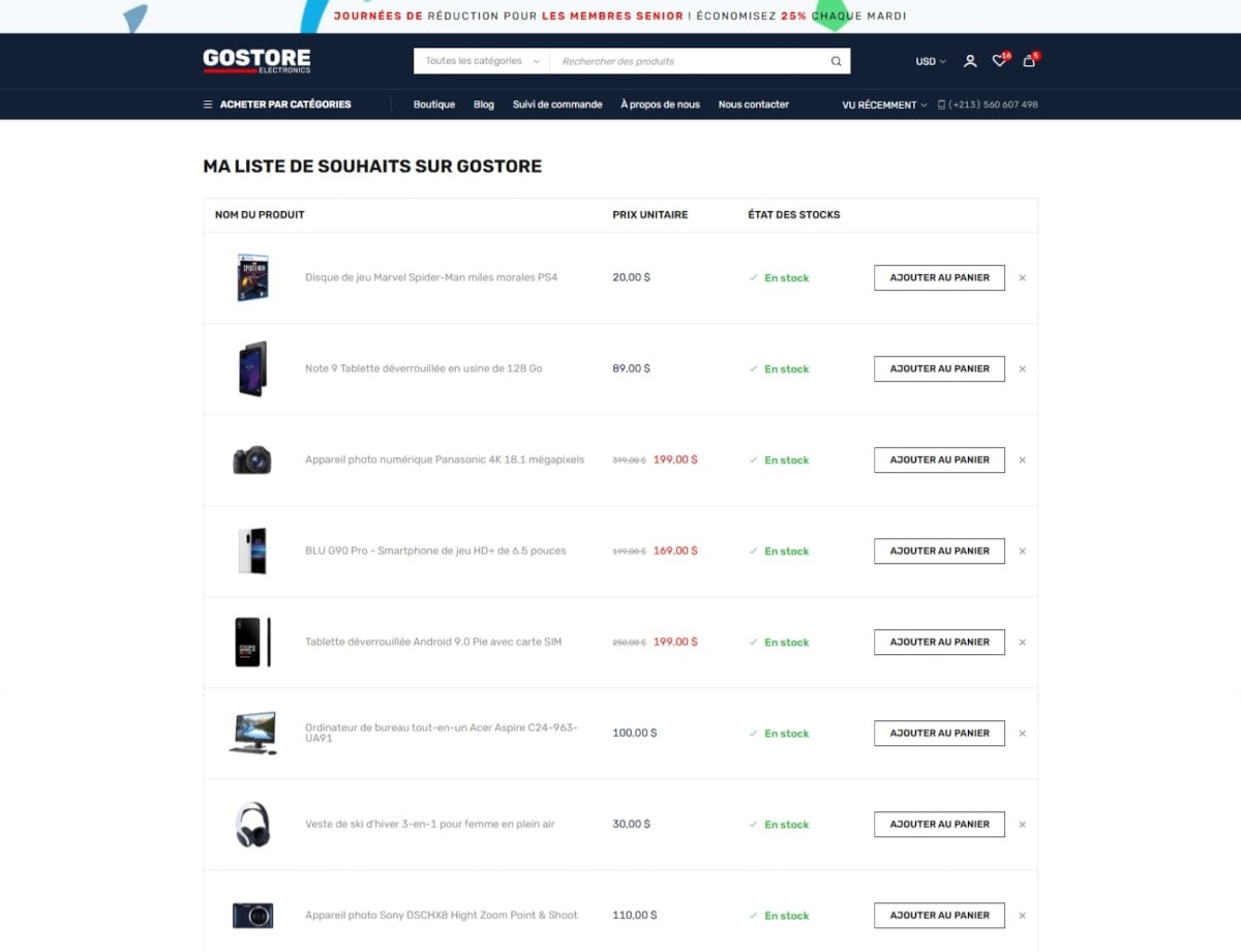 GoStore Wishlist